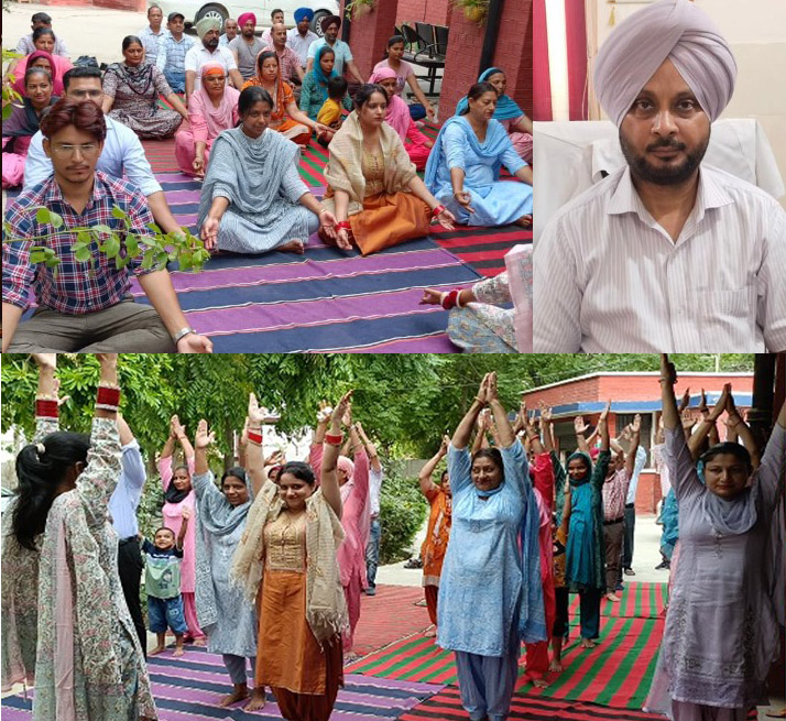 Camps were held on the occasion of Yoga Divas in all the institutes of PHC Posi